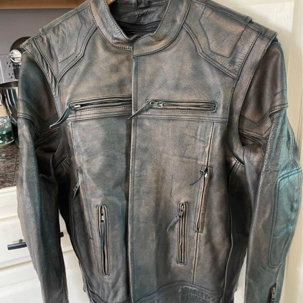 Mens Harley Davidson leather jacket size  Xxl Nwt